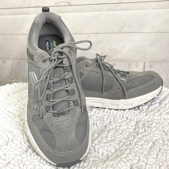 Skechers Shoes | Skechers Size 10 Extra Wide Fit Eww Memory Foam Athletic Shoes Gray \u0026 White | Color: Gray/White | Size: 10 | Pjprincess62's Closet